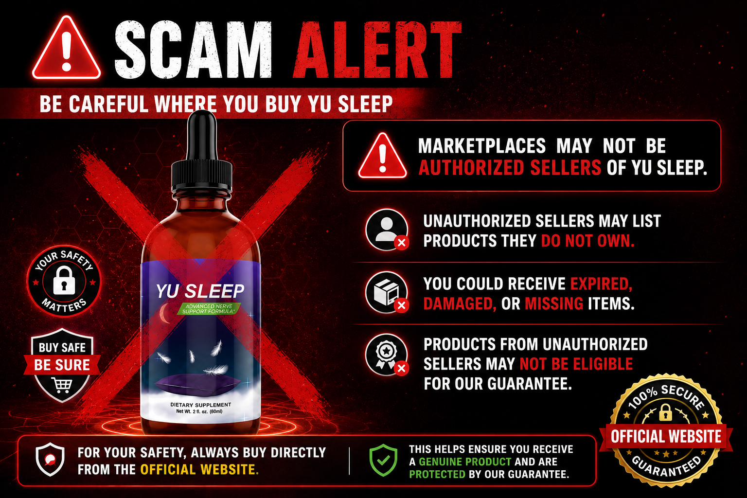 Yu Sleep scam warning